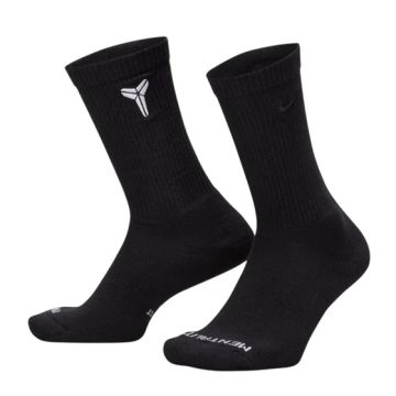 KOBE EVERYDAY ELEVATED CREW SOCKS (3 PAIRS) 'BLACK'