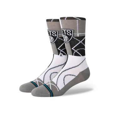 NBA ZONE BROOKLYN NETS CREW SOCKS 'GREY'