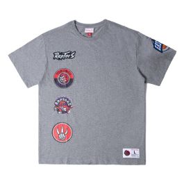 Shop Mitchell & Ness Fashion Mesh Toronto Raptors V-Neck Tee