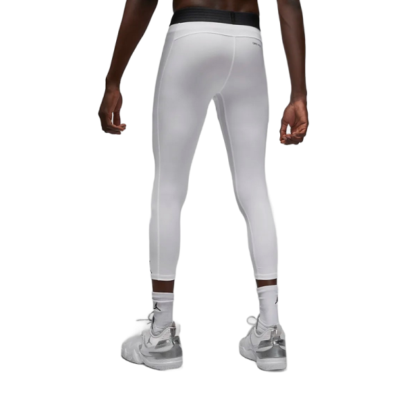 White Basketball Boys Nike Compression Pants