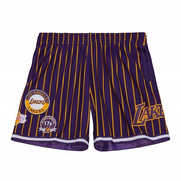 NBA M&N CITY COLLECTION MESH SHORT LAKERS 'PURPLE / GOLD