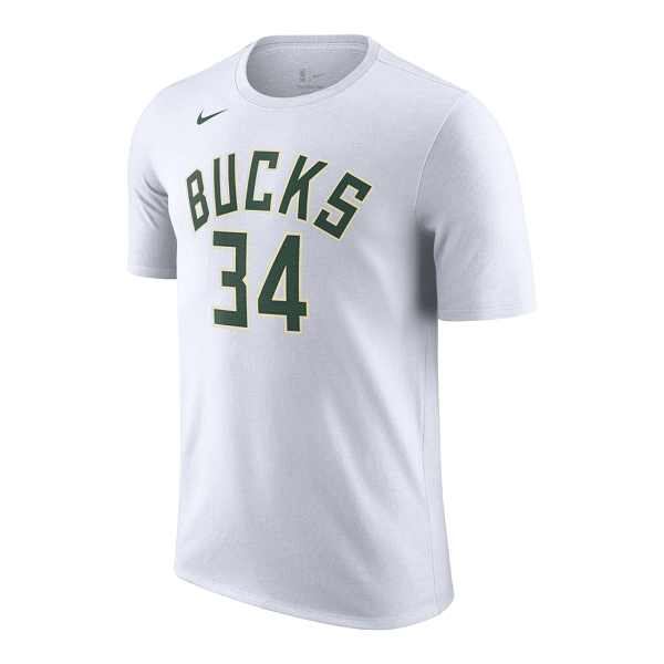 Giannis Antetokounmpo Milwaukee Bucks Fanatics Branded Big & Tall Allover  Name & Number T-Shirt - White