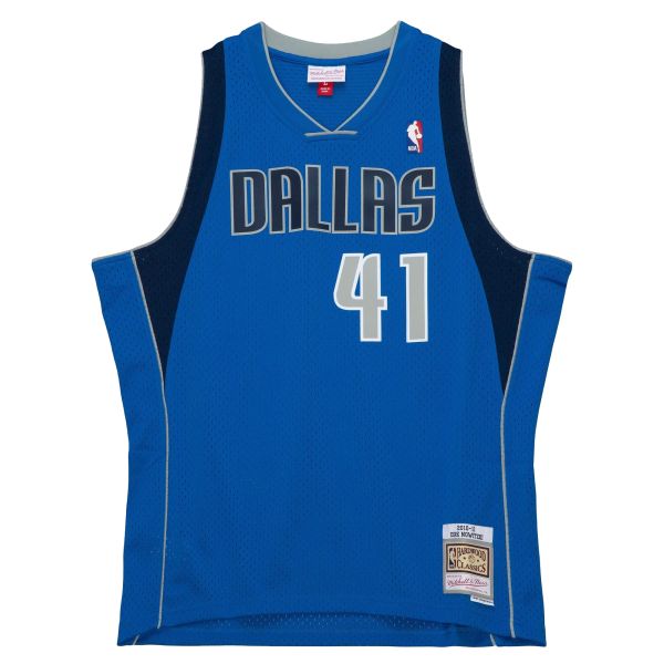 Dirk Nowitzki Dallas Mavericks 10-11 HWC Swingman Jersey - Blue - Throwback